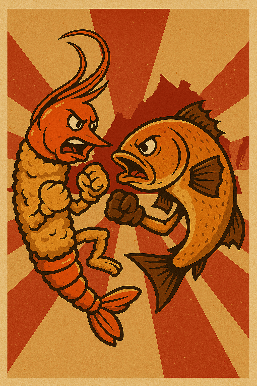 Epic Battle: Fried Shrimp vs. Fish in Virginia!